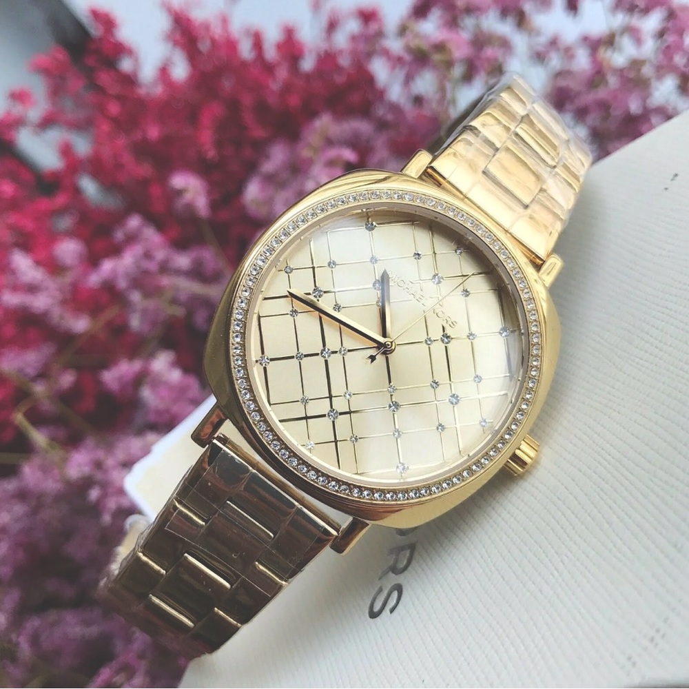 Michael Kors Nia Gold-Tone Ladies Watch MK3989 (USED)